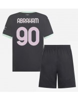 AC Milan Tammy Abraham #90 Tredjedraktsett Barn 2024-25 Korte ermer (+ bukser)